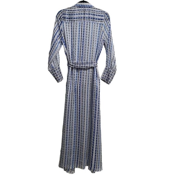 MISA Los Angeles Women's White Button-Front Kirat Midi Shirt Dress Size S - Picture 9 of 10